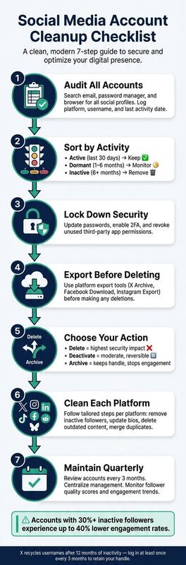 Social Media Account Cleanup Checklist: Step-by-Step Guide