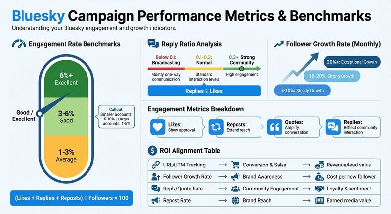 Bluesky Campaign Performance Metrics and Benchmarks Guide